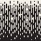 Vector Seamless Black And White Irregular Rounded Lines Halftone Transition