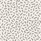 Vector Seamless Black and White Memphis Arc Lines Jumble Pattern