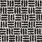 Vector Seamless Black and White Rough Hand Painted Pavement Grid Pattern