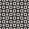 Vector Seamless Black And White Round Irregular Geometric Pattern