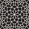 Vector Seamless Black and White Round Star Lace Ornamental Pattern