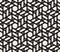 Vector Seamless Black and White Rounded Shapes Triangles and Circles Pattern