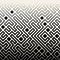 Vector Seamless Black & White Square Maze Lines Halftone Pattern