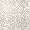 Vector Seamless Black and White Thin Lines Irregular Maze Pattern