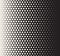 Vector Seamless Black and White Transition Halftone Hexagonal Grid Pattern