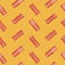 Vector seamless breakfast pattern with bacon slices