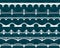 Vector seamless bridge pattern