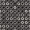 Vector Seamless Childlike Pattern. Monochrome Hand Drawn Geometric Shapes Texture