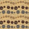 Vector seamless chocolate retro beads pattern