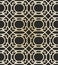 Vector seamless classic oriental gold pattern on a black background