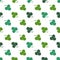 Vector seamless clover pattern. Clover