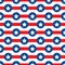 Vector seamless color pattern with simplified usa flag simbol. Stars and stripes symbolic textile ornament. Background