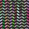 Vector Seamless Colorful Gradient ZigZag Black Line Bright Polygons Pattern