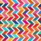 Vector Seamless Colorful ZigZag Line Bright Polygons Pattern