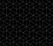 Vector seamless cubic hexagon pattern. Modern stylish thin linear texture