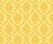 Vector seamless damask gold patterns. Rich ornament, old Damascus style gold pattern