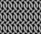 Vector seamless decorative pattern of metallic wires woven in the form of curls