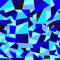 Vector seamless endless - blue brilliant geometric pattern