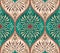 Vector seamless floral damask ornament background