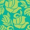 Vector seamless floral pattern