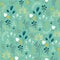Vector seamless floral pattern. Romantic cute