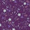 Vector seamless floral pattern. Romantic cute