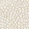 Vector seamless funky alphabet pattern with distorted latin letters. Beige repeatable unusual background. Can be used