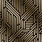 Vector seamless geometric luxury pattern - techno style. Creative digital background. Gold gradient striped design