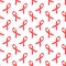 Vector seamless geometric pattern with red ribbons. World AIDS day symbol. Concept of awareness of acquired immune