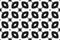 Vector seamless geometric pattern. Shaped black and grey squares and grey lines and black, white rounded diamonds, white