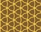 Vector seamless geometric pattern. Shaped yellow wires and triangles, brown background