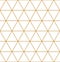 Vector seamless geometry pattern triangle, gold color. Geometric background.