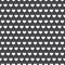 Vector - Seamless Gingham pattern with hearts in white