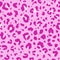 Vector seamless glamour pink leopard pattern. Luxury wildlife repeat. Jaguar fur safari seamless backdrop. Hand-drawn animal fur