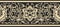 Vector seamless gold and black national Indian ornament.