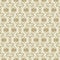 Vector seamless golden flourish pattern.