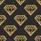 Vector seamless grunge pattern with vintage diamonds