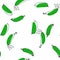 Vector seamless hand-drawn pattern with cucumbers isolated on white background. Texture with gherkins in sketch style