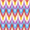 Vector seamless ikat ethnic pattern