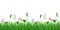 Vector seamless image of green realistic grass