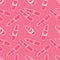 Vector seamless lipstick pattern. retro background