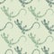vector seamless lizard pattern. Green. Maori style.