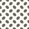 Vector seamless modern flat pattern with dotted ellipses in monochrome. Repeating geometric illustration Noisy grunge