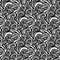 Vector Seamless Monochrome Damask Pattern