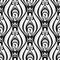 Vector Seamless Monochrome Damask Pattern