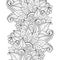 Vector Seamless Monochrome Floral Pattern