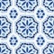 Vector seamless Moroccan mosaic pattern