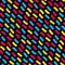 Vector Seamless Multicolor Hand Drawn Lines Pattern