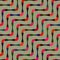 Vector Seamless Multicolor Wavy Rounded Diagonal Rope Lines Pattern