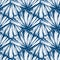 Vector seamless nautical pattern with hand drawn striped shells